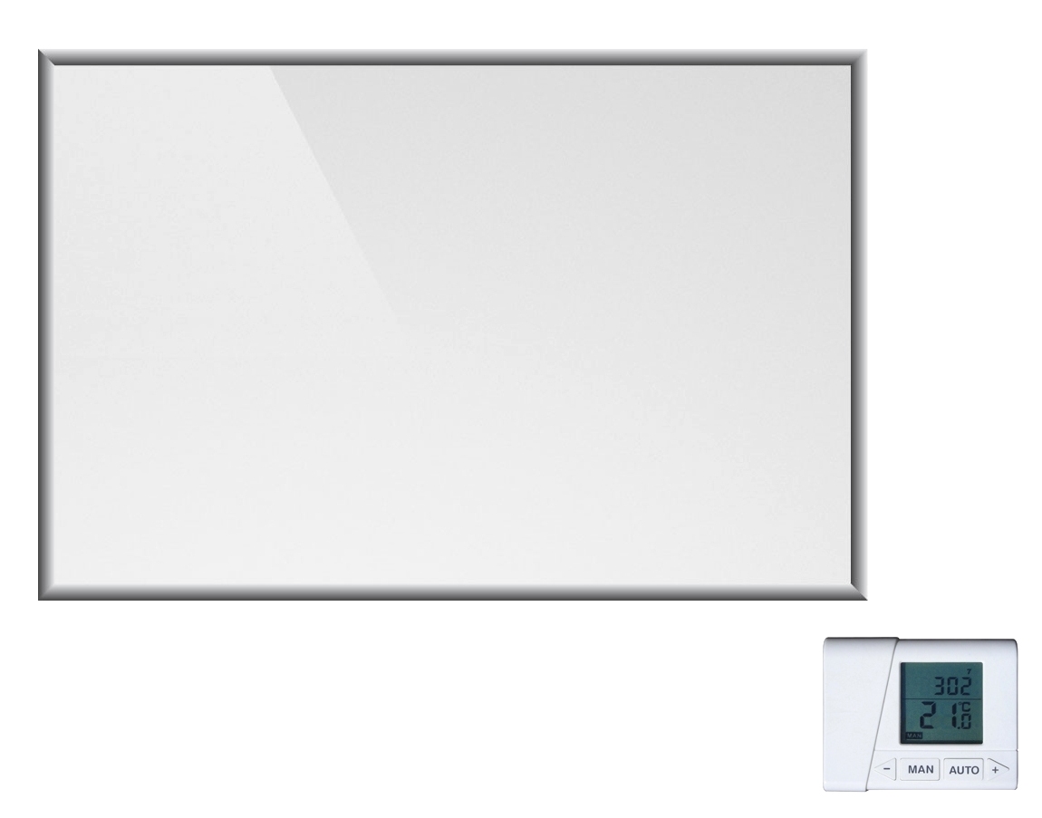 1000 Watt Infrarotheizung Spiegel WIST Firstheating 120x60 inkl. Funkthermostat-Set-0