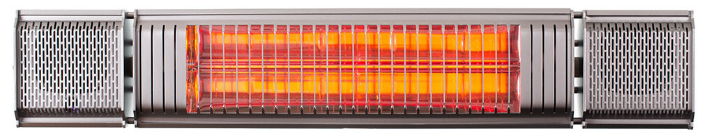 Heizstrahler mit Fernbedienung und Lautsprecher