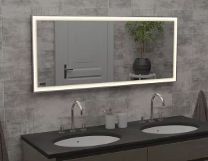Spiegelheizung mit Led Licht im Bad